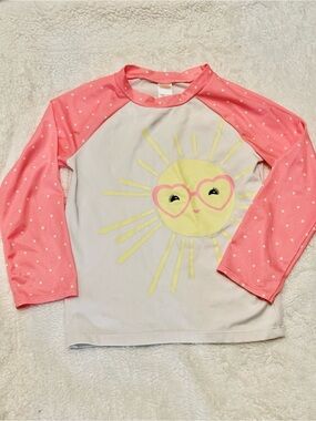 Gymboree Pink and Yellow Sun Rashguard